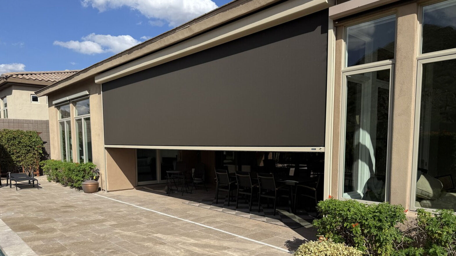 Motorized Screen | Blue Sky Patio Shades | Magnatrack Phoenix Dealer