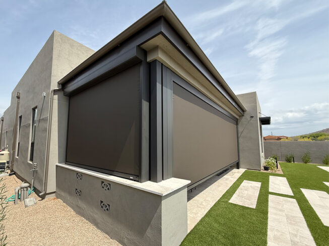 Motorized Screen | Blue Sky Patio Shades